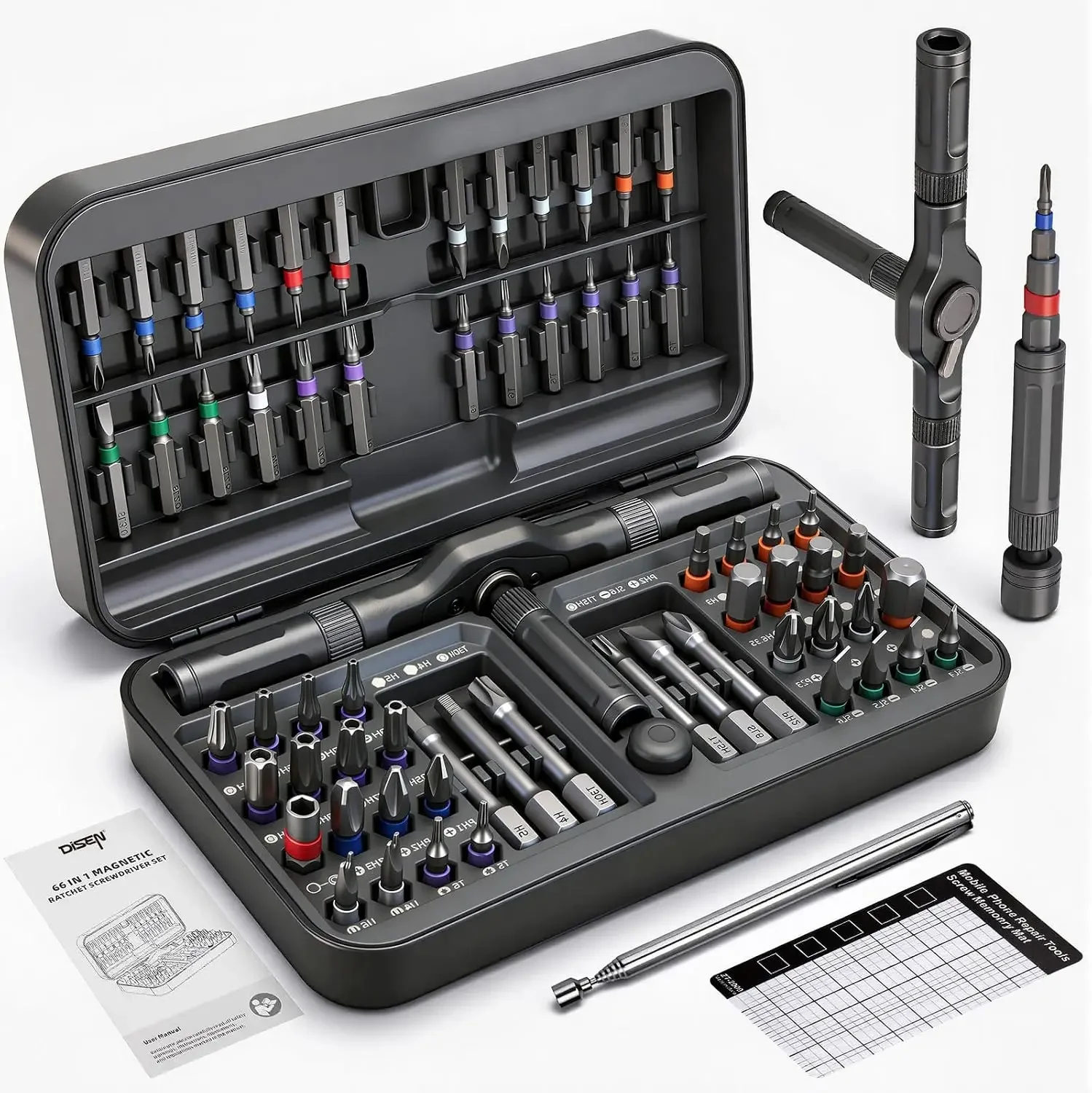 Electronics Repair Game - Set Obeng Ratcheting 68 in 1,