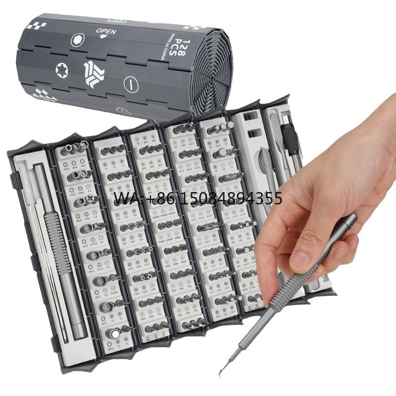 Electronics Repair Youtube - Set Obeng Multifungsi 128-in-1 dengan Gagang