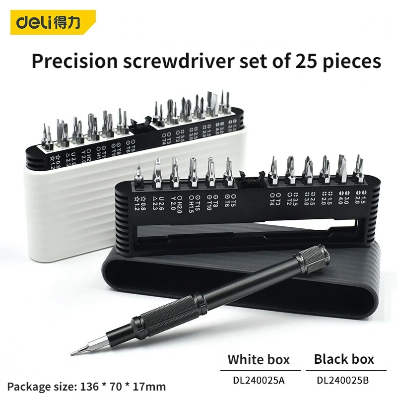 Deli Set Obeng presisi 25 dala - Electronics Repair Game ulasan dan harga
