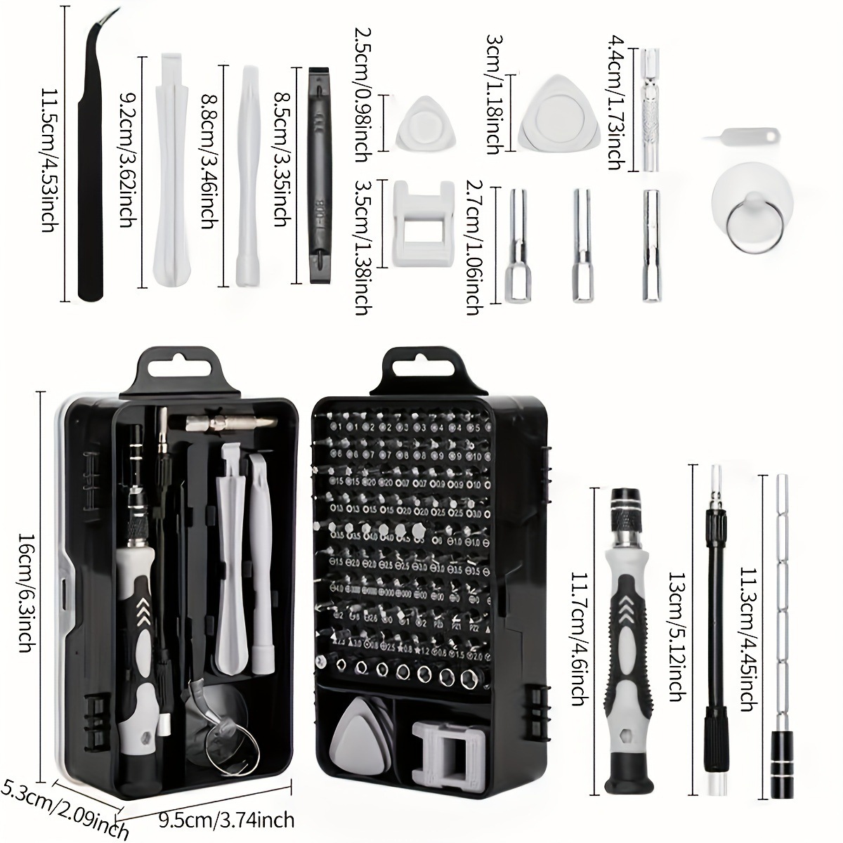 Set Obeng Presisi 115-in-1 den - Electronics Repair Game ulasan dan harga
